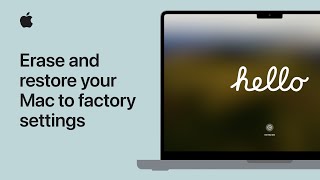 How to erase and reset your Mac to factory settings  Apple Support [upl. by Cianca]