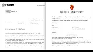 Sørvest politidistrikt amp Norges Høyesteret minne om innsynsbegjæringen sendte 2901 2024 [upl. by Westlund]