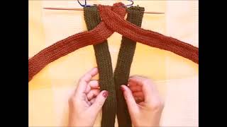 1064 Herbst ProjekteStirnband mit ZOPFstricken auch für AnfängerTutorial Handarbeit [upl. by Hakan790]