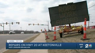 ODOT crews begin 44 million project to improve Keetonville Hill [upl. by Licko]