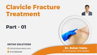 Clavicle Fracture treatmentHindi part 1TreatmentampRecovery from a clavicle fractureDr Rohan Vakta [upl. by Ycniuq]