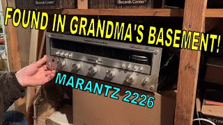 Forgotten for YEARSdoes it still work Marantz 2226 brought back from the basement [upl. by Eniawed]