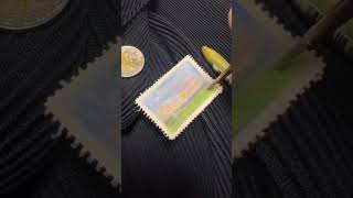 🤩Texas ASMR Watercolor Part 1 Original Miniature painting asmrsounds watercolor shortsvideo [upl. by Ferneau]