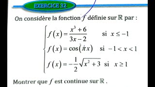 Limite et continuité 2 bac SM Ex 31 et 32 page 54 Almoufid [upl. by Nosniv586]