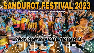 Barangay Poblacion 8 quotDRUMBEATERS  SANDUROT FESTIVAL 2023  DUMAGUETE CITY [upl. by Gnuy107]