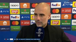 quotThe semifinal Againquot Guardiola delighted as City set up Real Madrid clash [upl. by Nemad333]