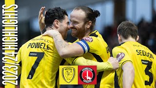 202324 HIGHLIGHTS  Burton Albion v Charlton Athletic [upl. by Clementis]