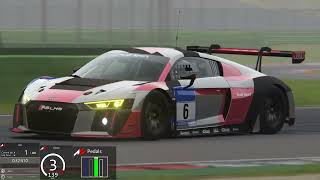 Assetto Corsa Vallelunga Club Audi R8 LMS 2016 World Record 47102 TV Cam [upl. by Rosa]