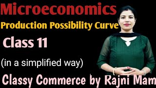 Production Possibility Curve Class 11 Microeconomics [upl. by Garold]