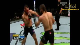 HIGHTLIGHT SANTIAGO PONZINIBBIO VS MIKE PERRY LO MEJOR UFC MMA LUTA [upl. by Demahom529]