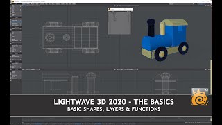 Lightwave 3D 2020  Shapes  Layers  Functions P2 [upl. by Lledner]