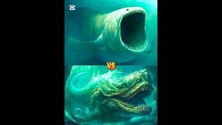 the bloop vs livyatan°worm°anger fish°hippocampus shorts viral monster music the [upl. by Lorac]