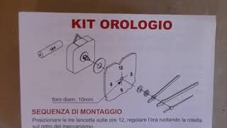 Montaggio orologio Schema di montaggio di un orologio da parete o da tavolo Come fare un orologio [upl. by Wilkins]