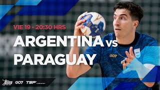 HANDBALL SCA SENIOR MASCULINO 2024  ARGENTINA vs PARAGUAY [upl. by Kerad]