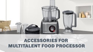 Bosch MultiTalent Food Processor  Accessories User Guide [upl. by Kryska537]