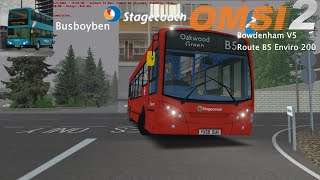 Omsi 2  Bowdenham V5  Route B5  Citybus 200 Stagecoach [upl. by Wyne]