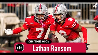 Ohio States Lathan Ransom on his interception defensive play vs Purdue [upl. by Znieh]