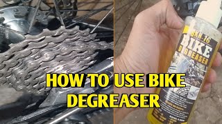 HOW TO USE BIKE DEGREASER [upl. by Rosalinda697]