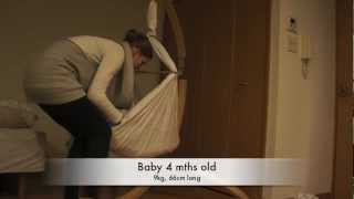 Miyo Baby Hammock Part 2  how to place baby in hammock [upl. by Mcguire242]