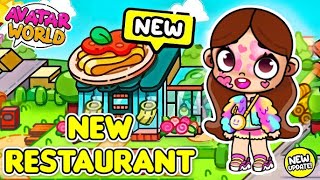 OMG🍽️✨ A NEW RESTAURANT IS COMING TO AVATAR WORLD🎉🌟 Can’t wait to explore it😍💖  PAZU [upl. by Sid]