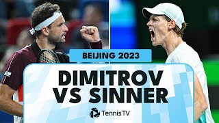 Grigor Dimitrov vs Jannik Sinner Extended Highlights  Beijing 2023 [upl. by Rubetta]