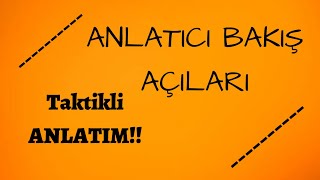 Anlatımda Bakış Açıları  Anlatım Biçimleri  TYT AYT KPSS LGS [upl. by Ziladnerb]