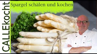 Frischer Spargel schälen und kochen Beste Tipps und Tricks [upl. by Annaerdna748]