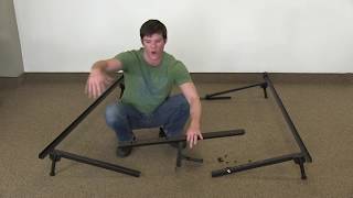 How to put together a King metal bed frame Super simple [upl. by Rickey]