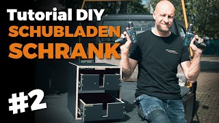 Tutorial DIY Schubladenkasten zusammenbauen  Wohnkabinen Einbaumöbel [upl. by Parfitt]