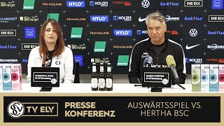 TVELV  Pressekonferenz  Hertha BSC vs SV Elversberg  290924 [upl. by Marc799]