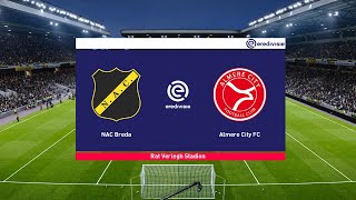 ⚽ NAC Breda vs Almere City ⚽  Eredivisie 11302024  Fifa [upl. by Nylirem]