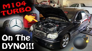 Mercedes 32L M104 TURBO Hits The DYNO Finally  Will it GO💨or Will It BLOW💥 [upl. by Nnylyma]