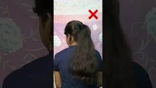 Easy High Ponytail Hairstyle Hack For Girls hairstyle Aparnabanerjee ponytail [upl. by Kulda]