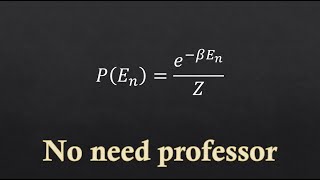 Boltzmann Distribution [upl. by Wales773]