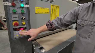 Wide Belt Sander Safety amp HowTo [upl. by Gruver]