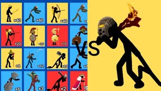 All Stick Figures Vs Mega Giant Leader  Stick War Legacy [upl. by Stelle]