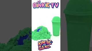 Colorful Kinetic Sand Bowling Ball Smash Fun 🎳 Binkie TV kineticsandplay [upl. by Bank595]