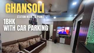 GHANSOLI 1BHK Resale  G4 with car parking  8652601787 7039079594 ghansoli property sale [upl. by Annadal]