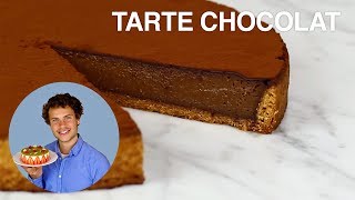 RECETTE DE LA TARTE AU CHOCOLAT [upl. by Ahsikal]