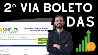 Simples Nacional boleto em atraso  Como Emitir a segunda via DAS [upl. by Redneval]