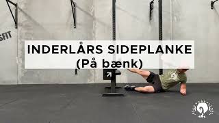 INDERLÅRS SIDEPLANKE PÅ BÆNK  HCA CROSSFIT [upl. by Pollard]