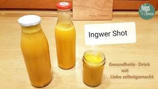 Ingwer Shot Gesundheits Drink ausführlich gezeigt [upl. by Ofori]