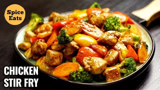 CHICKEN STIR FRY RECIPE  QUICK AND EASY CHICKEN STIR FRY  STIR FRY CHICKEN [upl. by Aleacim8]