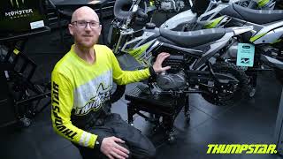 Thumpstar Pit Bike Review  TSB 70cc A4 Dirt Bike  Designed in Australia [upl. by Alita]