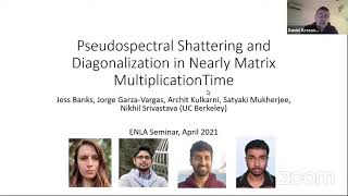 Talk by Nikhil Srivastava University of California Berkeley [upl. by Llehsram]