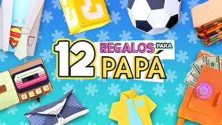 12 REGALOS FÁCILES PARA PAPÁ 🏆 Manualidades Día del Padre ✂️ Craftingeek [upl. by Corilla]