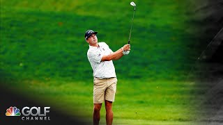 Highlights 2024 US Amateur Round of 16  Golf Channel [upl. by Ahsekin]