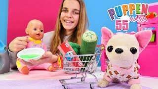 Puppen Mama Gemüsepüree für BabyBorn Puppe Spielzeug Video auf Deutsch [upl. by Inahc183]