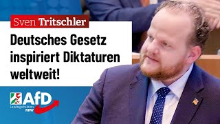 Deutsches Gesetz inspiriert Diktaturen weltweit – Sven Tritschler AfD [upl. by Morrison]