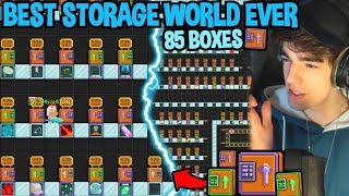 BUILDING THE BIGGEST STORAGE WORLD EVER  Growtopia [upl. by Carolynn]